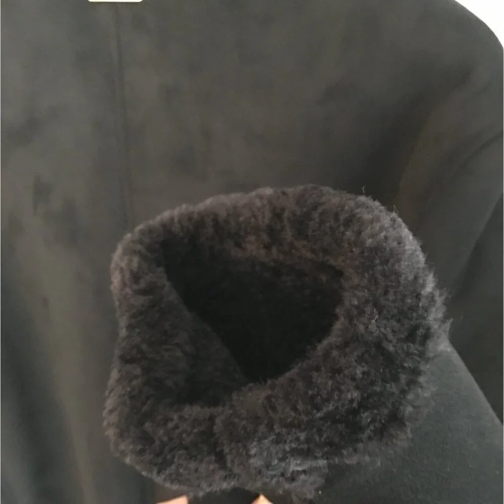 Guess Men's jacket  XXL Black Suede